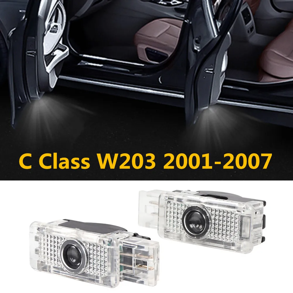 

2X для Mercedes Benz C Class W203 SLK R171 R199 CLK W209 W240 Светодиодный проектор двери автомобиля с приветственным логотипом Ghost Shadow Light Аксессуары