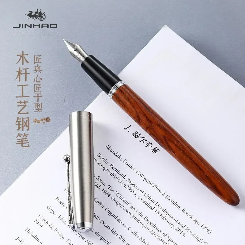 Jinhao 51A деревянная перьевая ручка роскошные элегантные каллиграфические