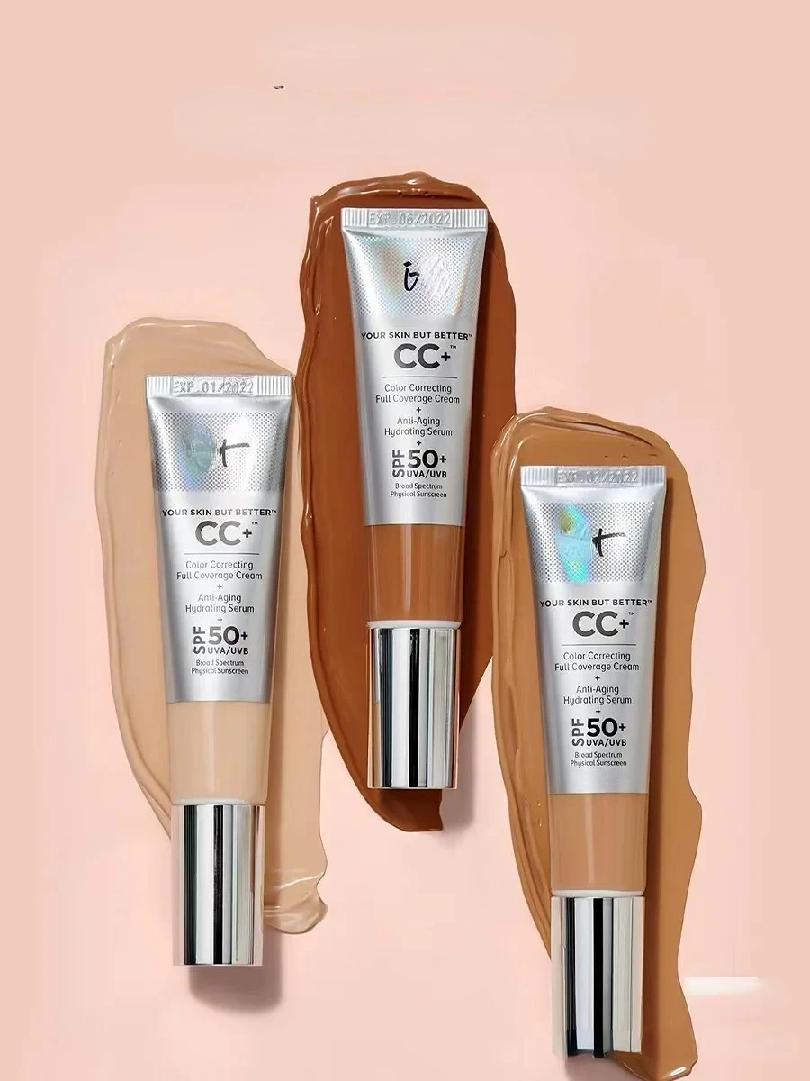 It Cosmetic Cc Creams Classic Concealer Small Silver Tube CC Cream Liquid Foundation SPF50 Suitable for Mixed Skin Light Make-up