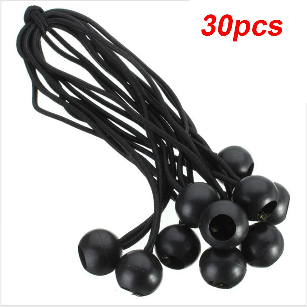 

30PCS Fixing Tarpaulin Rope Tarp Canopy Bungee Cords Strap Elastic Tent Bungees Ball Tensioner Outdoor Camping Accessories