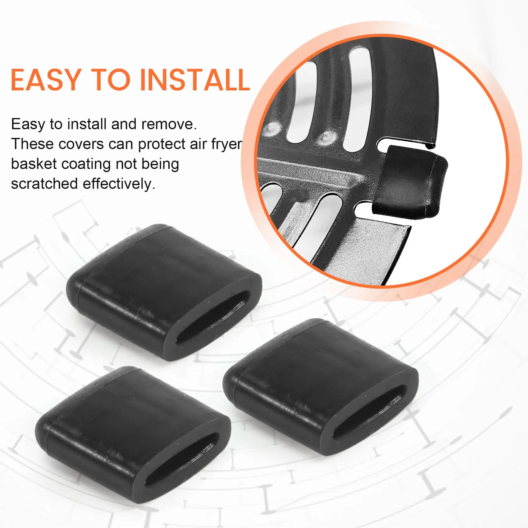 Насадки для фритюрницы бамперы подходят мощной пластина сменные защитные крышки