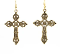 new hot sale fashion trend jewelry gothic punk christian cross pendant earring jewelry