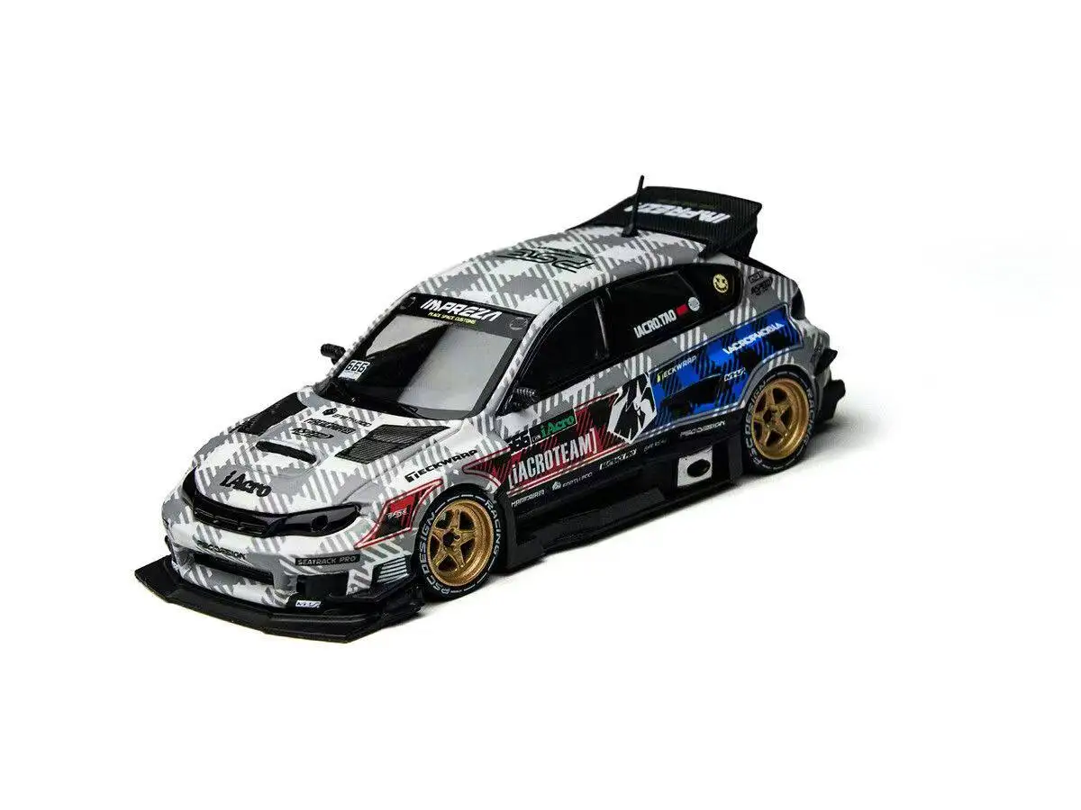 Фото Коллекционная модель автомобиля TimeMicro × PSC DESIGN 1:64 Subaru Impreza Raider IAcro Collaboration из литого металла для подарка №4