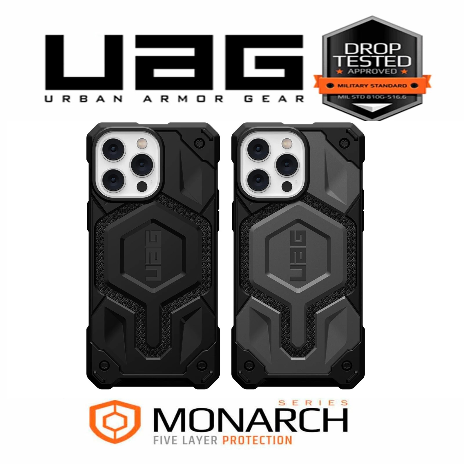 

UAG iPhone 14 Pro Max 14 Pro 14 Plus 13 PRO Case Monarch Pro Kevlar MagSafe Case Premium Casing With Built-in Magnet Cover