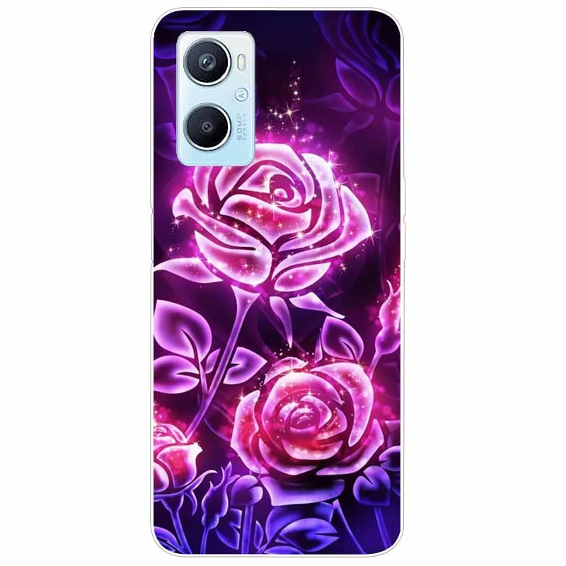 Мягкие чехлы с принтом для Oppo A96 4G чехол из ТПУ мягкий силиконовый прозрачный