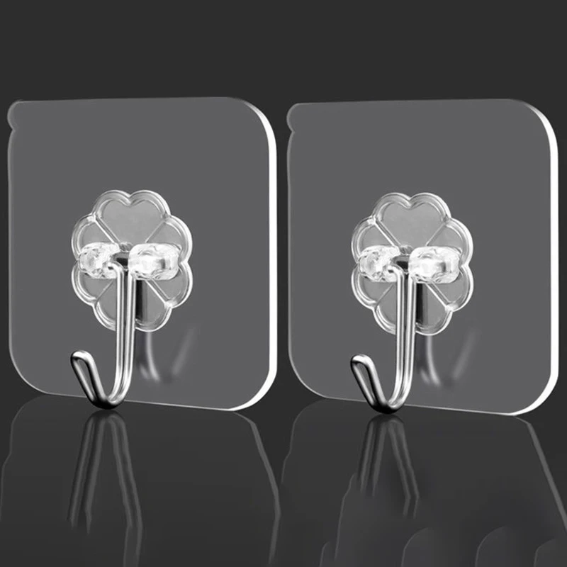 

Новинка 2022, прозрачные крючки, прочные ранцы, крючки для кухни с грузоподъемностью, без следов, без пробивки отверстий