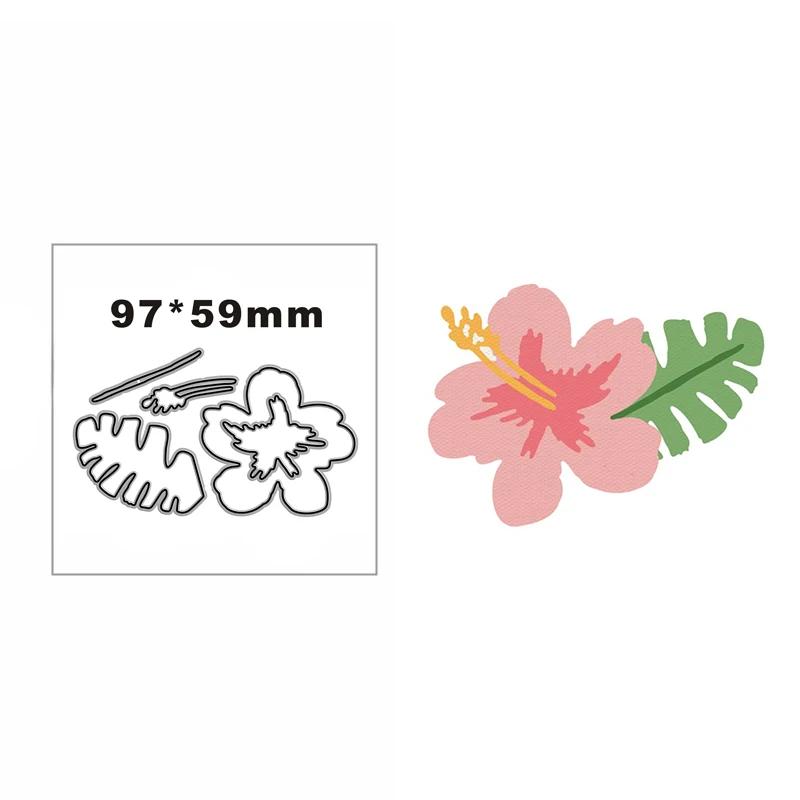 

New Elongated Flower Center Metal Cutting Die Scrapbook Template Cutting Card Making Decorative Relief Photo Album Diy Crafts