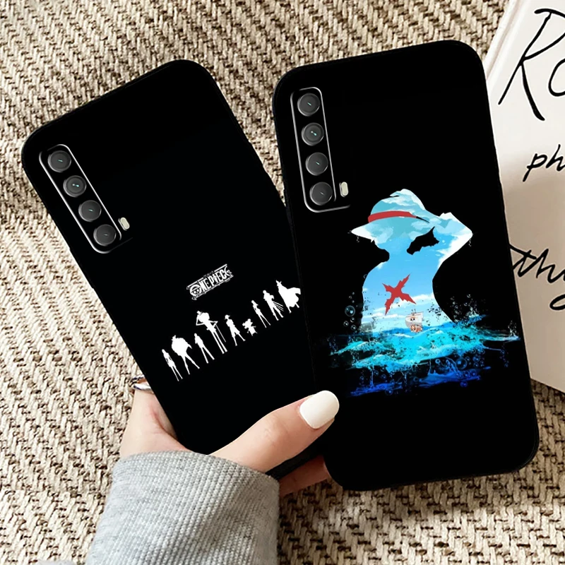 

ONE PIECE Monkey D. Luffy Phone Case For Huawei P40 P30 P20 P10 Lite Honor 9 10 20 Pro 7X 8X 9X Prime P Smart Z 2021 Black