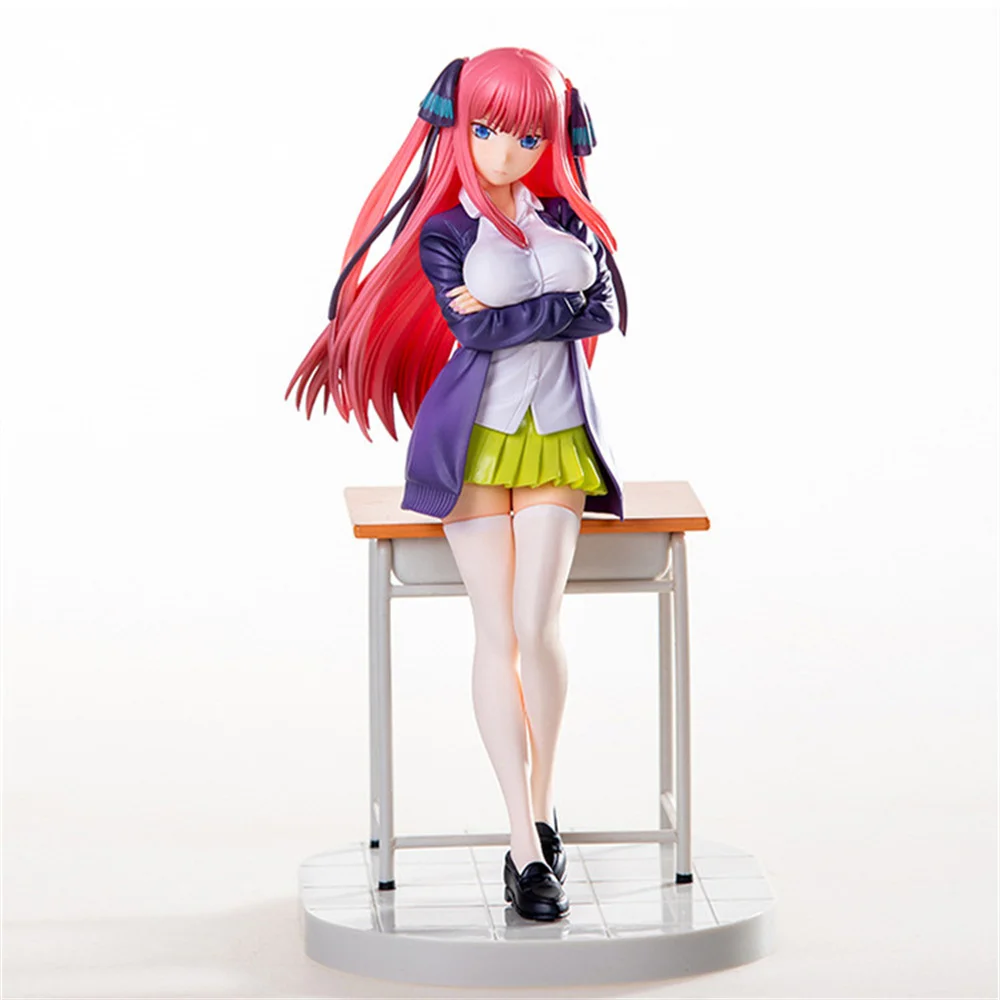 

Anime The Quintessential Quintuplets Nakano Nino Double Head PVC Action Figure Collectible Model Doll Toy 21cm