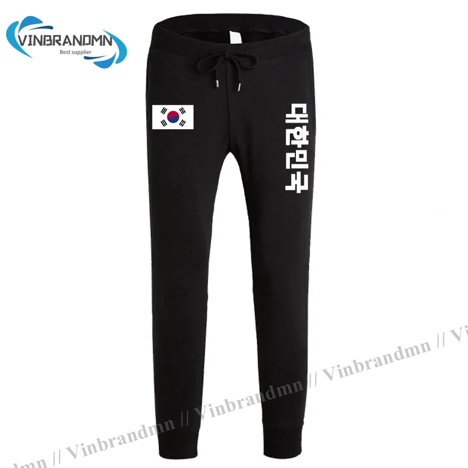 

Republic of Korea South KOR Korean KR Daehan Minguk mens pants joggers jumpsuit sweatpants track sweat fitness Cotton tactical