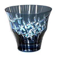 japanese crystal glass whiskey glass handmade edo kiriko luxury crystal cups wedding wine glasses crafts home decoration gift