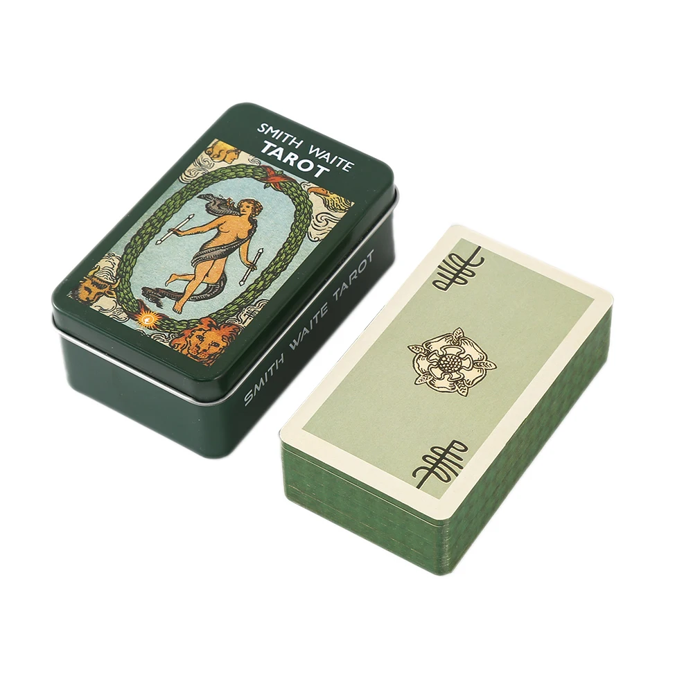 

Iron Box Psychological Cards Predictions Cartas Tarot for Beginners Spiritual Altar Games Runes Divination Trading Deck