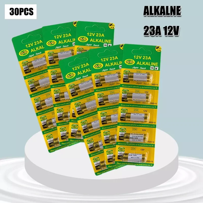

30pcs/pack alkaline dry battery 12v 23A CA20 K23A L1028 23AE 21 A23 23GA watch batteri electronic toy disposable battery