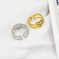 woman stainless steel rings open adjustable gold ring for women heart hollow rings couple jewelry anillos acero inoxidable mujer