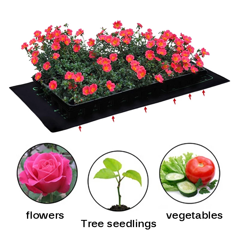 

Portable Seedling Heat Mat Gardening Nursery Flower Grass Seedling Electric Blanket Warm Hydroponic Heating Pad For Outdoor