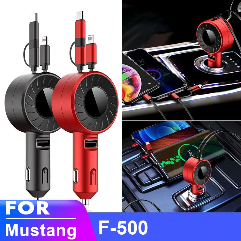 

USB Type C Car Charger for iPhone Android HUAWEI HONOR Xiaomi Redmi Samsung Galaxy POCO Realme UMIDIGI for Ford Mustang F-500