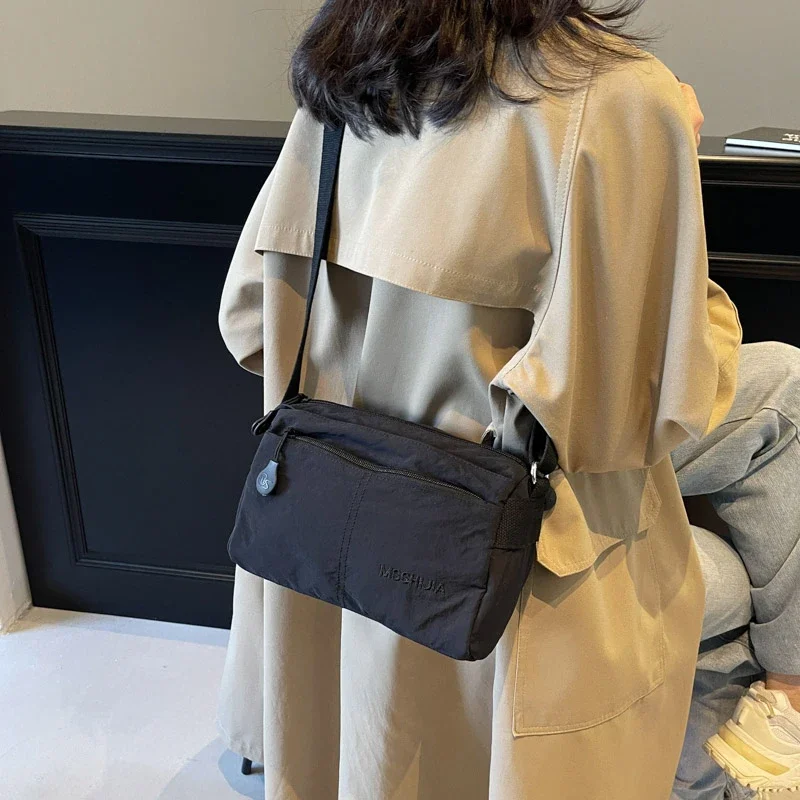 Повседневные мягкие нейлоновые сумки на плечо большая вместительная швейная