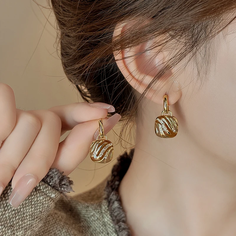 Guliya легкие роскошные серьги с леопардовым принтом Майяра женские новые