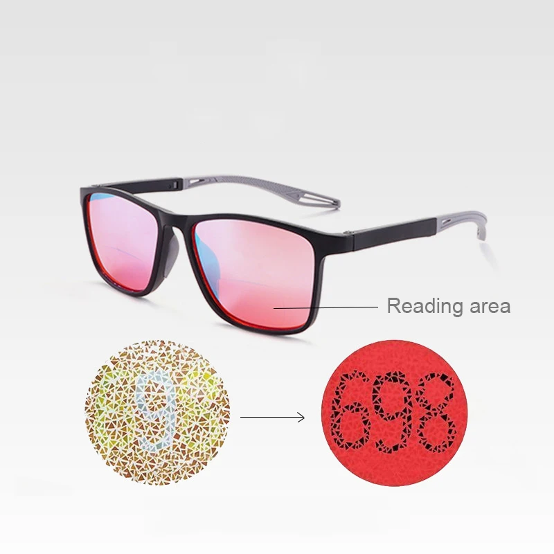 Солнцезащитные очки двойного назначения для дальтоников бифокальные чтения