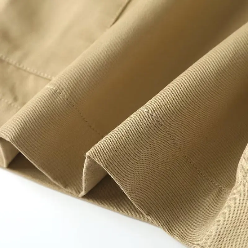 Dave&Di 2023 Summer Bermuda Ladies  Boyfriend Retro Cargo Shorts High Wasit Loose Cotton Fashion Shorts Women