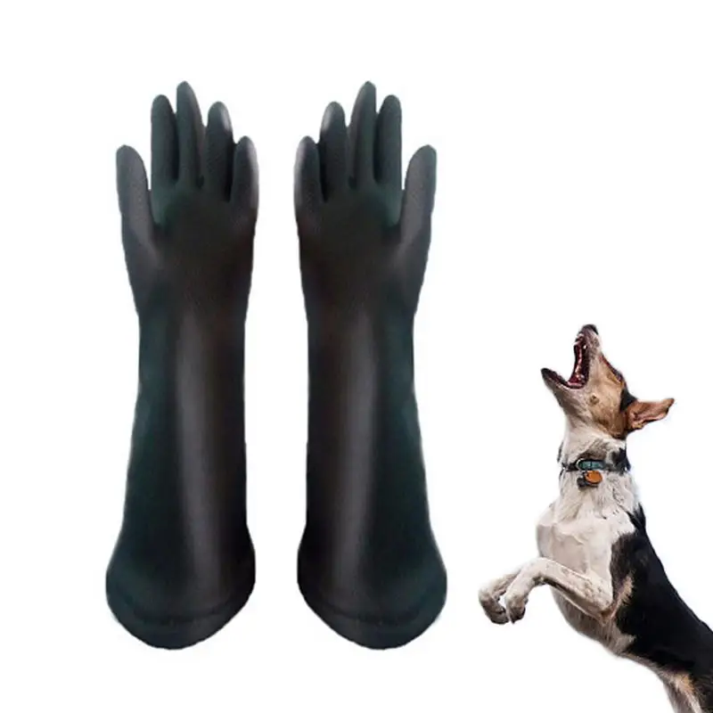 

Cat Bathing Gloves Bite Resistant Cat Dog Grooming Gloves Waterproof Pet Handle Cat Gloves For Dog Cat Scratch Falcon Grabbing