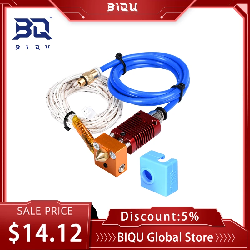 

Детали для 3D-принтера CR10 Bowden, экструдер Hotend, алюминиевые наборы тепловых блоков для 3D-принтера, с соплом 0,4 мм для принтера, для 3D принтеров, д...