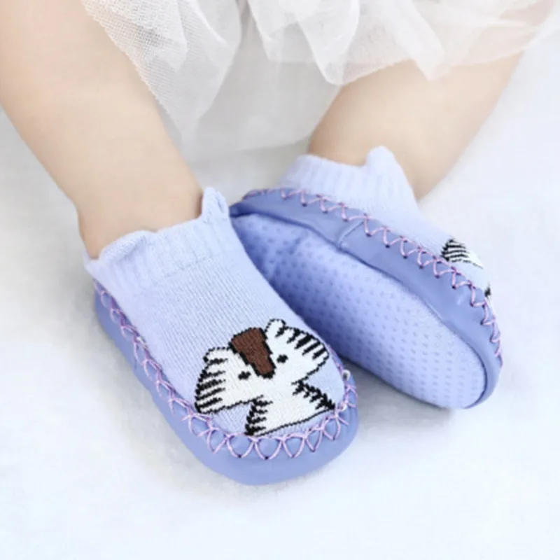 

New Born Baby Socks With Rubber Soles Infant Baby Girls Boys Shoes Spring Autumn Baby Floor Socks Anti Slip Soft Sole Sock