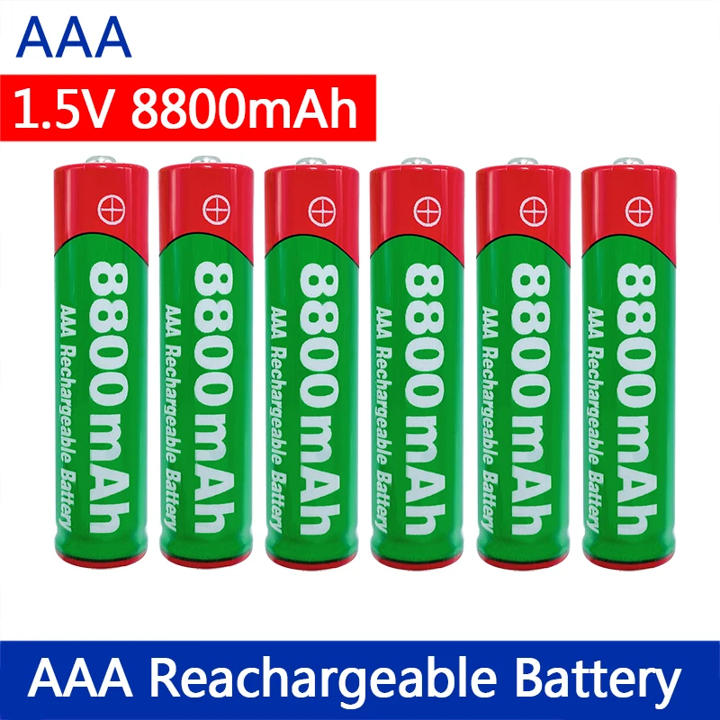 Батарея AAA 1 5 в перезаряжаемая батарея 8800 мА/ч Новая Щелочная для