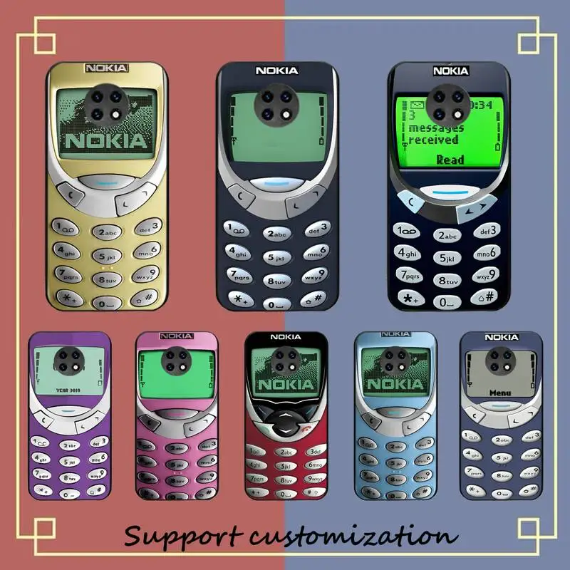 

Retro Old Nostalgia Nokia Phone Case for Redmi 5 6 7 8 9 A 5plus K20 4X S2 GO 6 K30 pro