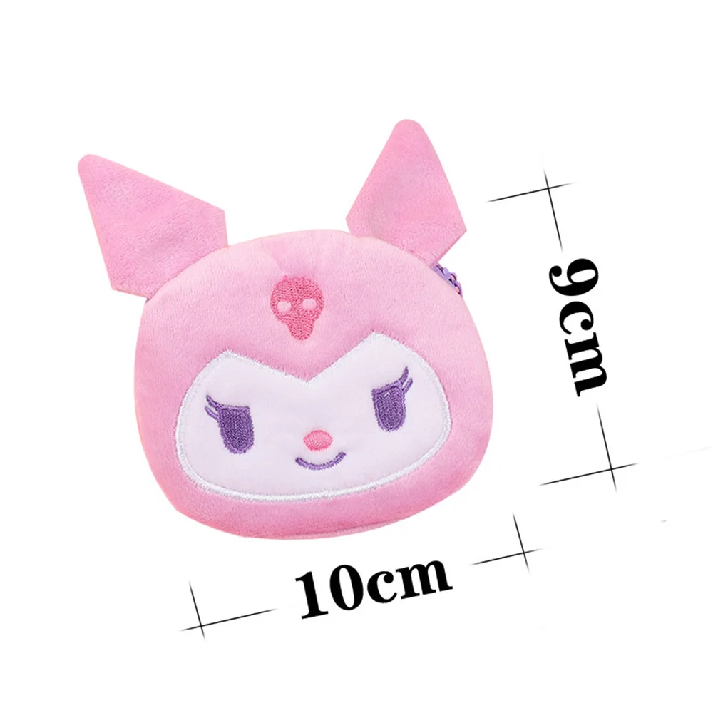Плюшевый мелодий Sanrio My Melody Kuromi Cinnamoroll мягкий мешочек для денег с животными