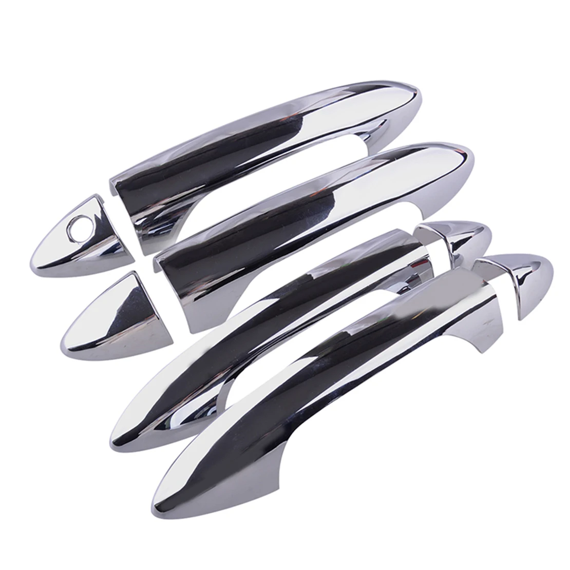 Комплект накладок на дверную ручку автомобиля с одним отверстием для ключа