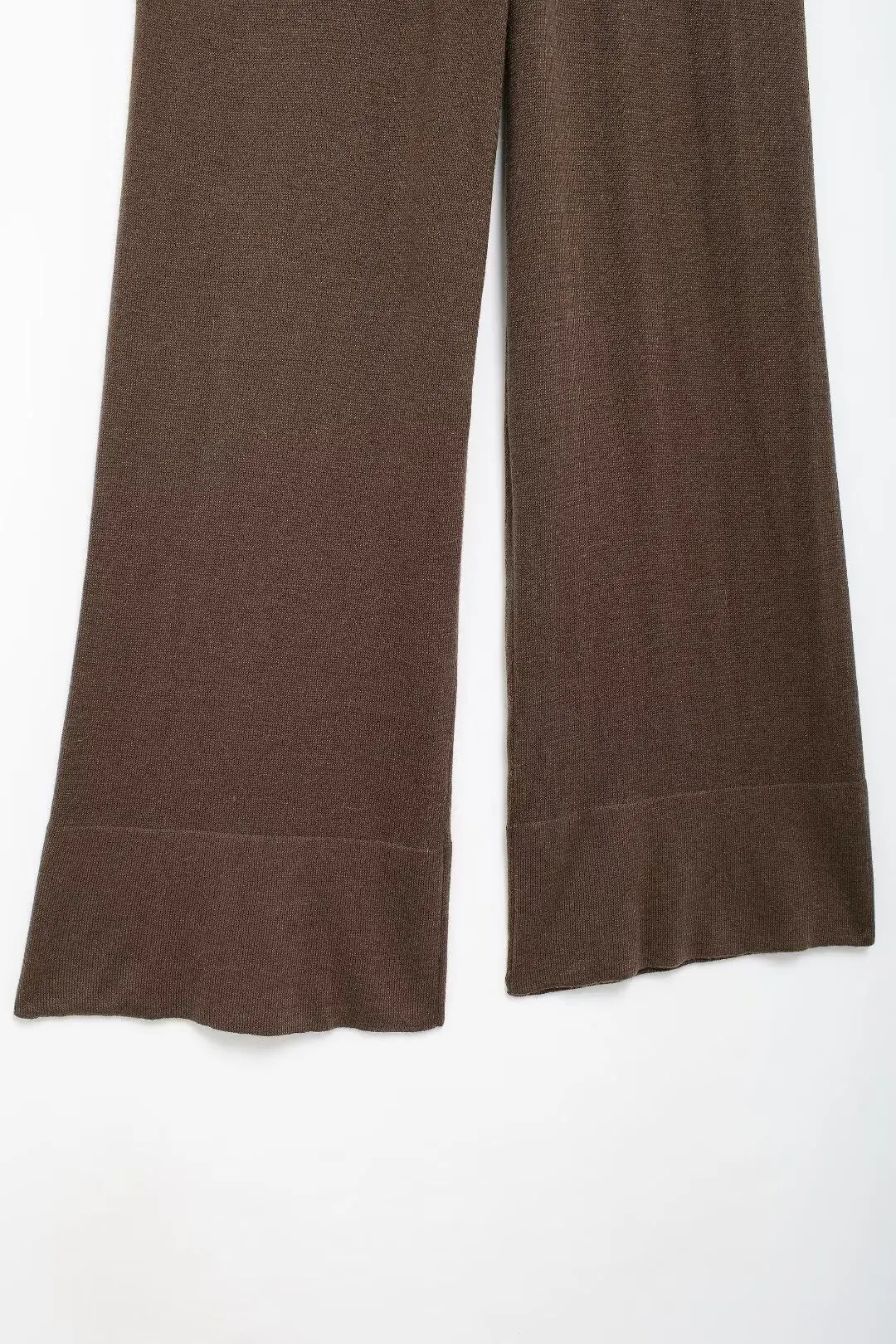 Женский костюм из 2 предметов TRAFZA элегантный коричневый трикотажный топ с