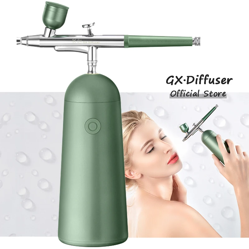 GX·Diffuser Nano Skincare and Makeup Airbrush Mini Skin Care Mister Hydrafacial Compresor Valentine's Day Gift for Girlfriend
