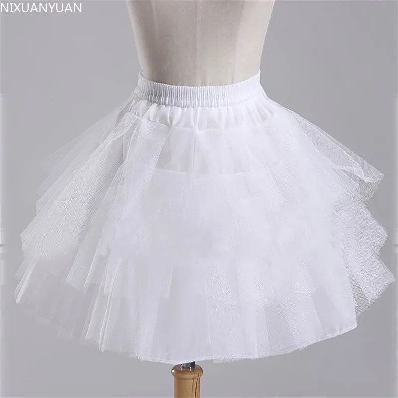 2022ยี่ห้อใหม่สต็อกสีขาวสีดำบัลเล่ต์ Petticoat อุปกรณ์จัดงานแต่งงานสั้น Crinoline Petticoat Bridal Lady หญิงกระโปรง