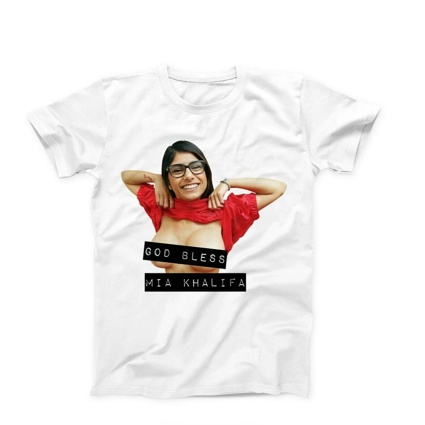 Мужская футболка Модал Mia Khalifa Porn Star Humor YuanJiangLeTao |  AliExpress