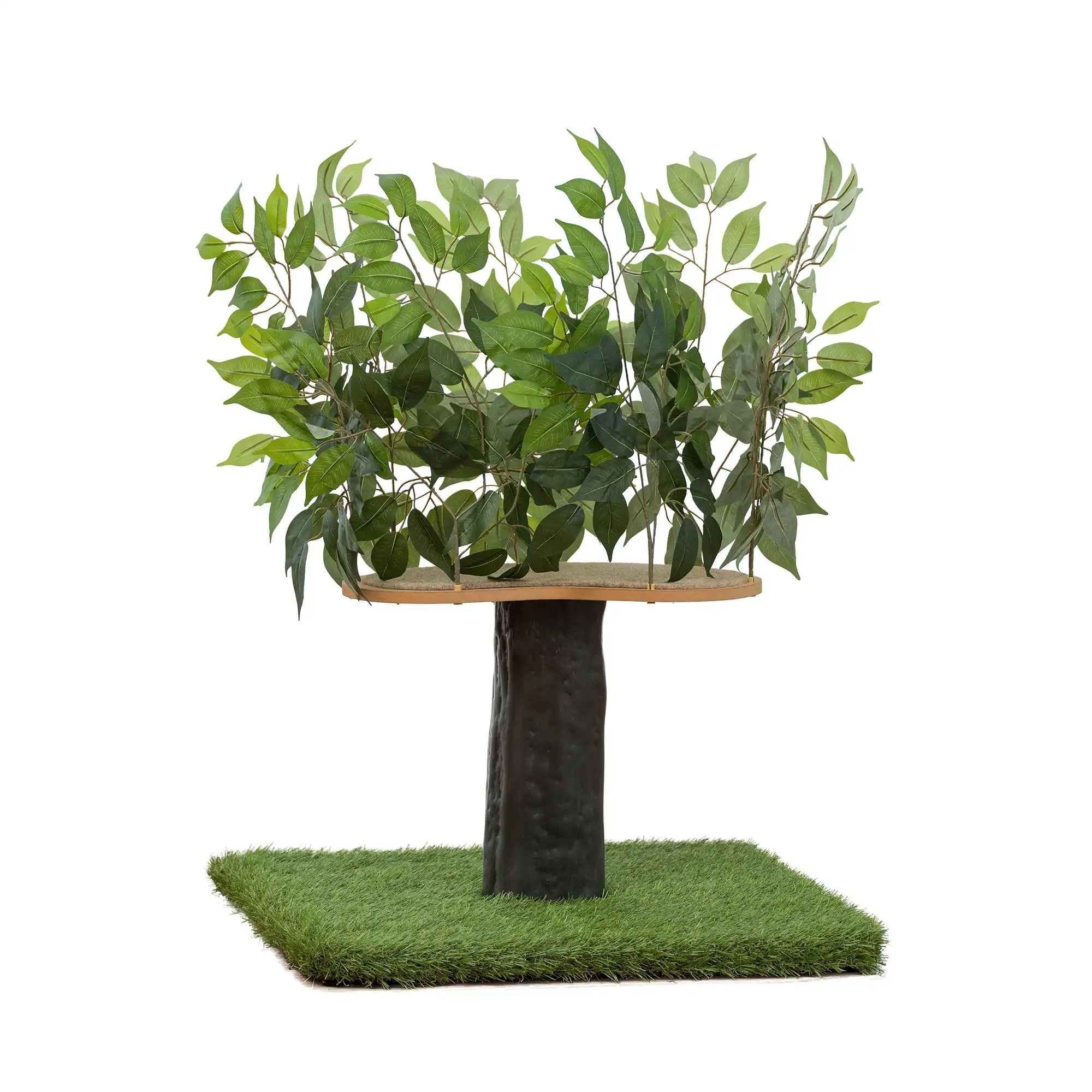 

HMTX 2ft Interchangeable Leaves Cat Activity Tree, Indoor Cat Tower, Comfy Cat Condo with Scratching Pads