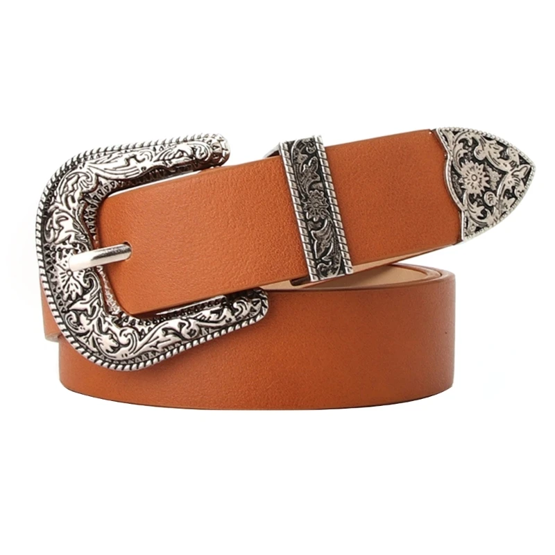 

Female PU Leather Belt Fashion Design Waist Belt Wide Belt Designer Belt Metal Buckle Women Belt Clothing Accessories