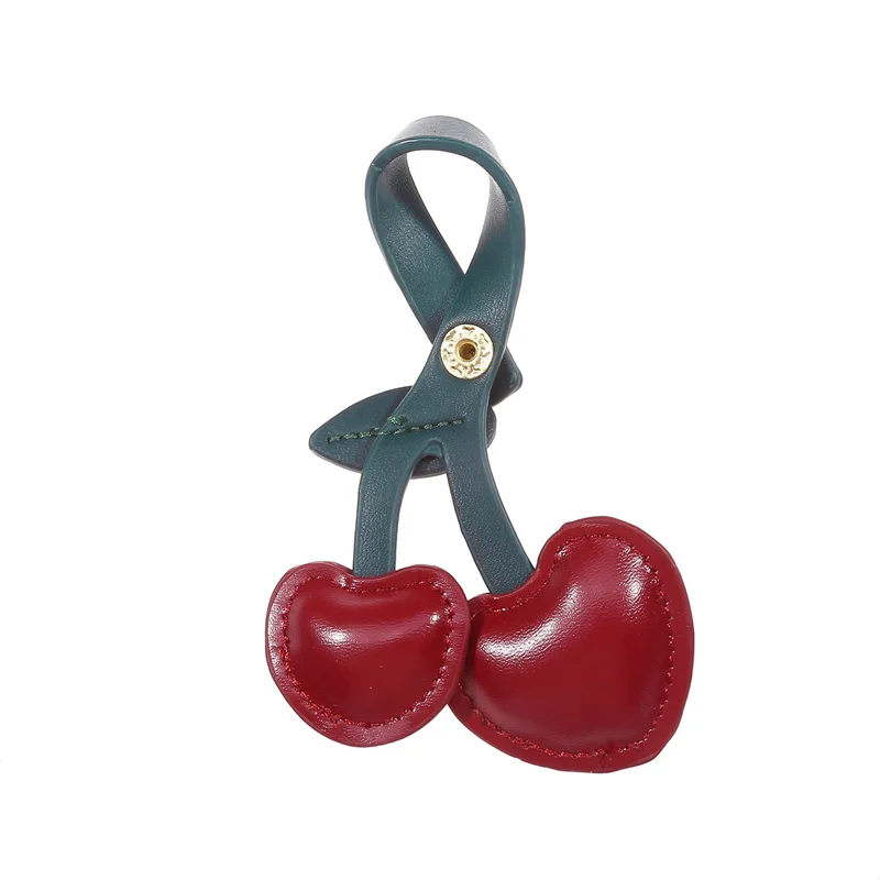 Брелок для ключей с вишней украшение в виде персикового сердца аксессуары