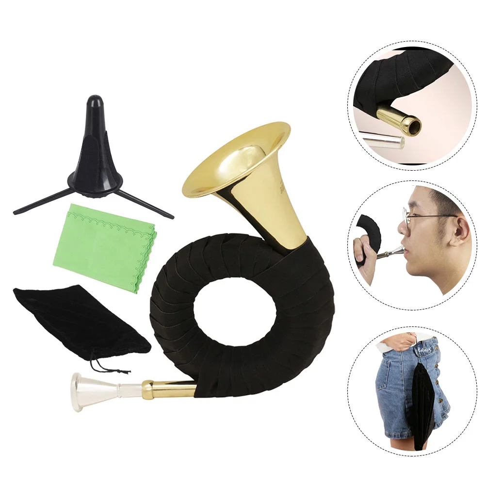 B Flat Major Hunting Horn Frenchhorn Double Corno Instrument Труба Премиум Музыкальный Ветер Практичный
