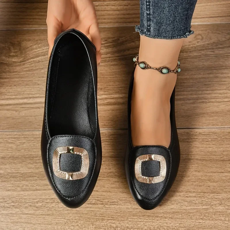 Туфли-оксфорды женские на низком каблуке мягкая кожа заостренный носок