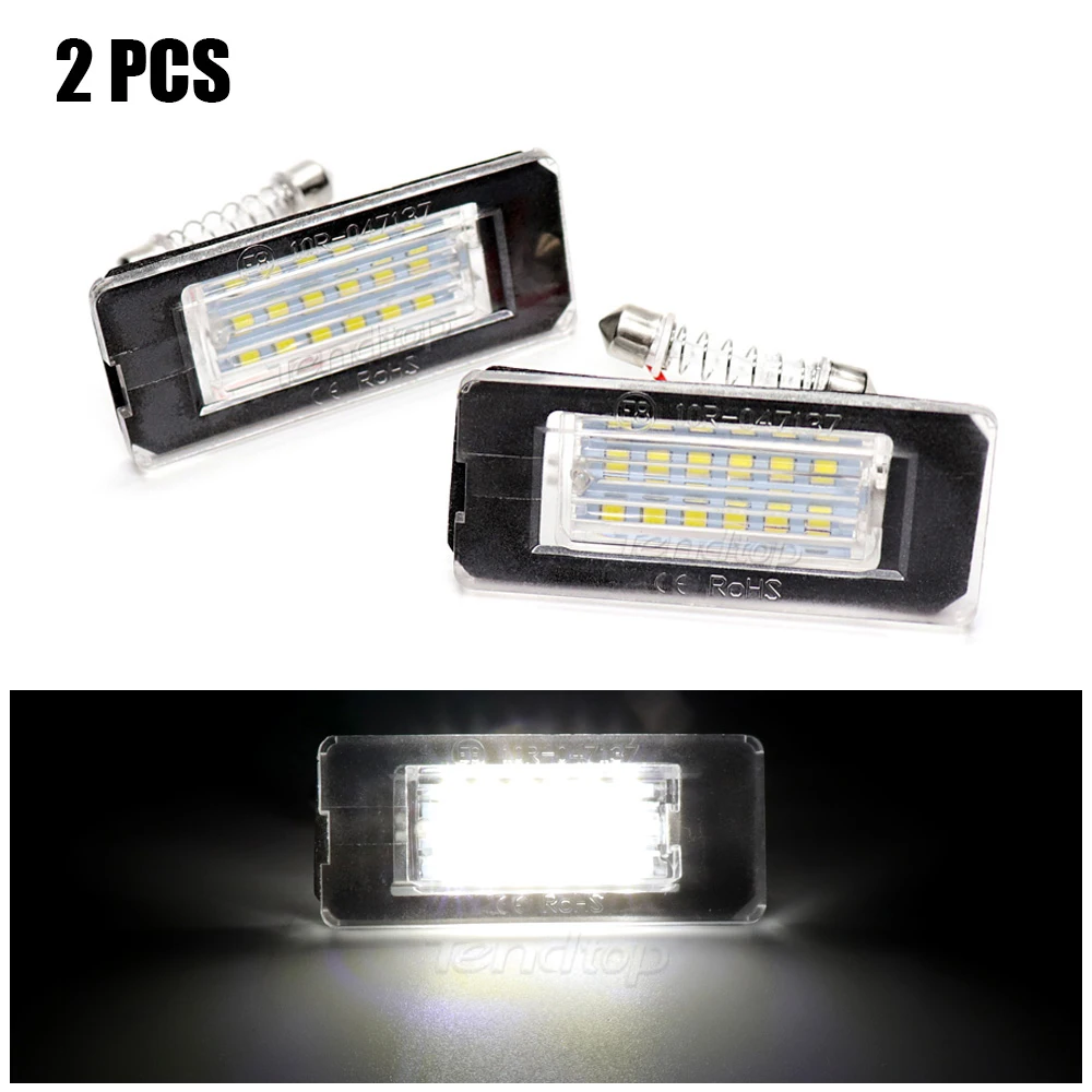 

12 В без ошибок для BMW Mini Cooper R56 R57 R58 R59 18SMD фотоэлемент номерного знака Лампа с номером Стайлинг автомобиля Белый