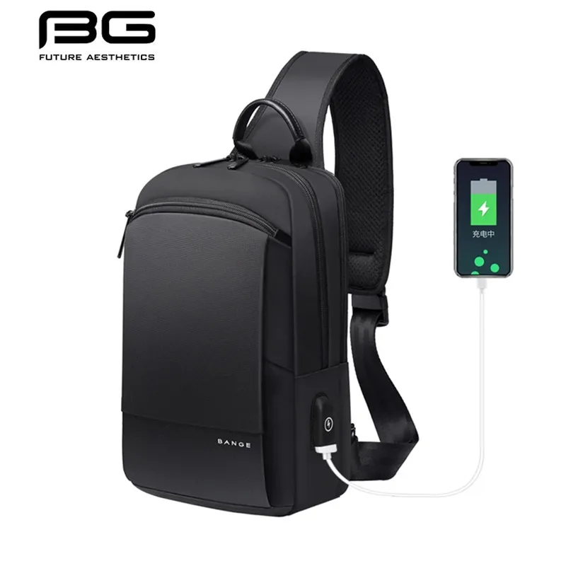 

BANGE New Concise Light Weight Men's Shoulder Bags Oxford Quality Anti-wrinkle Waterproof Bag Travel Men Fashion Messenger Bag