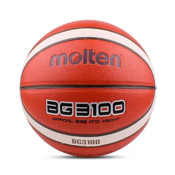 Official Size Molten Basketball BG3100 Men's and Women's Training Ball for Competition Standard. Available in Sizes 7, 6, 5, and 4. 1