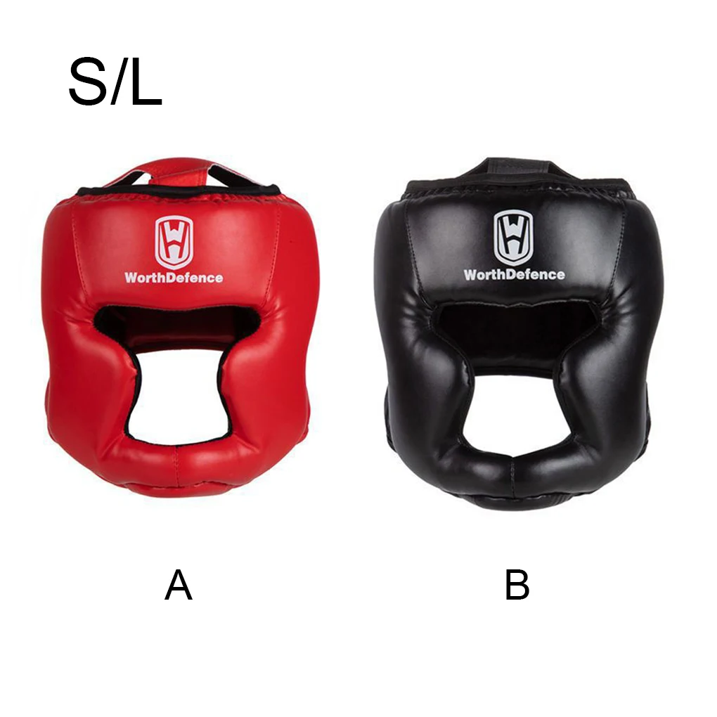 

Шлем для тренировок по боксу, мягкий дышащий Мягкий головной убор из искусственной кожи для каратэ, тхэквондо, спортивное снаряжение, аксессуар, красный