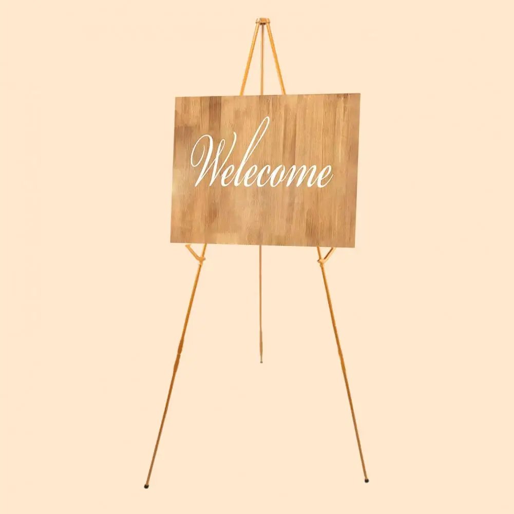 Easy Storage Easel Stand Metal Display Stand Widely Use Wedding Sign White Easel Stand  Display images - 6