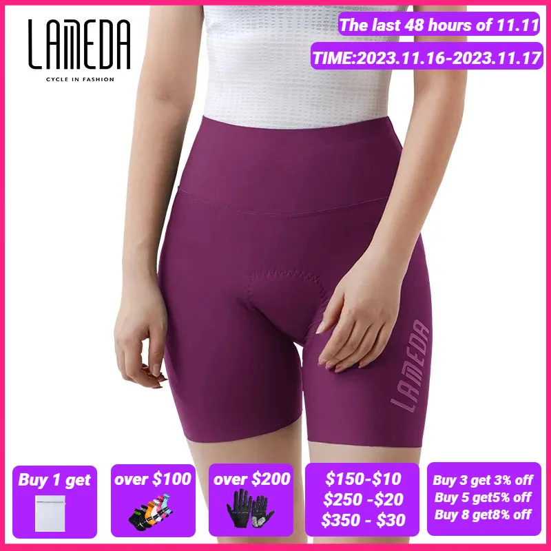 

LAMEDA Women Cycling Shorts Summer 4D Padded Cycling Shorts for Women Cyling Jersey Butterfly-Shaped Pad Cycling Shorts