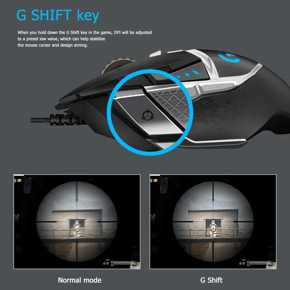 Мышь Logitech G502 SE Проводная игровая с программируемыми кнопками 16000 DPI - купить по