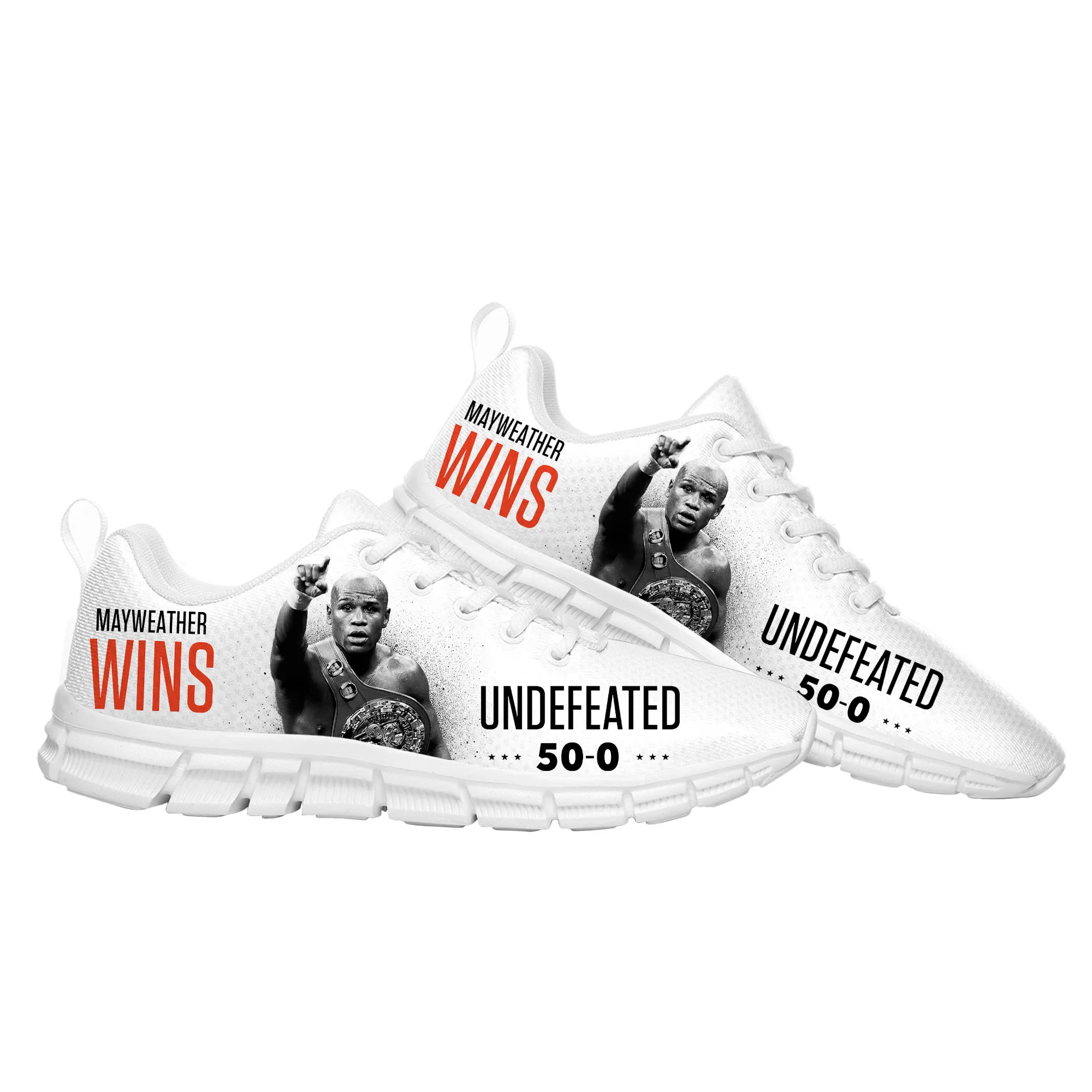 

Floyd Mayweather Undefeated Boxing Champ Sports Shoes Mens Womens Teenager Kids Children Sneakers Parent Sneaker Customize Shoe