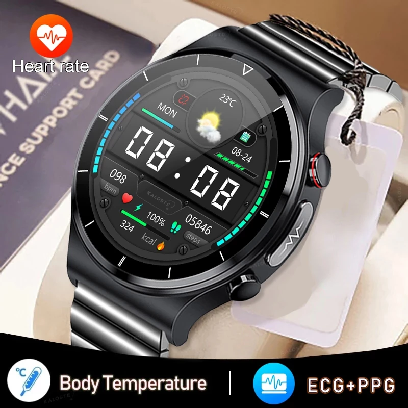 

ECG+PPG Smart Watch Men Heart Rate Blood Pressure Watch Health Fitness Tracker IP68 Waterproof Smartwatch For Xiaomi Huawei