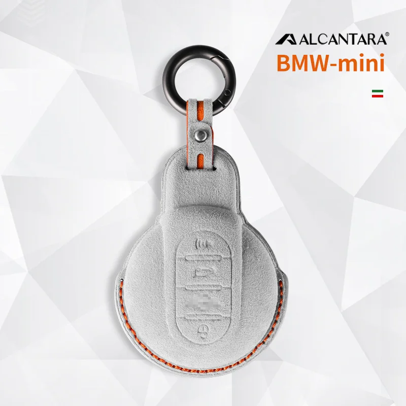 

Car Remote Key Bag Cover Alcantara Keychain Accessories For BMW Mini Cooper R56 ONE JCW F54 F55 F56 F60 R55 R57 R58 R59 R60